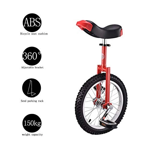 Monocicli : LNDDP Monociclo, Bici Regolabile 16 '18' 20 'Wheel Trainer 2.125' Skidproof Ciclo Pneumatici Antiscivolo Utilizzo per Principianti Bambini Esercizio per Adulti Divertimento Fitness