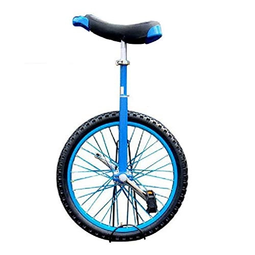 Monocicli : LNDDP Monociclo Freestyle Monociclo Rotondo Esercizio per Bambini Regolabile in Altezza Equitazione Ciclismo 16 / 18 / 20 Pollici Blu