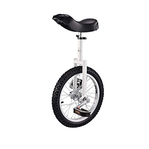 Monocicli : LNDDP Monociclo Freestyle Monociclo Rotondo Esercizio per Bambini Regolabile in Altezza per Allenamento in Bicicletta 16 / 18 / 20 Pollici Nero