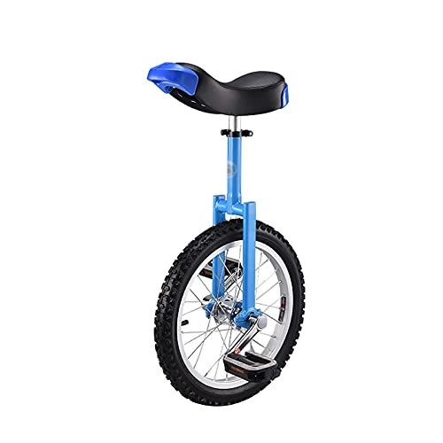 Monocicli : Monocicli Allenatore blu Altezza dell'altezza dell'altezza regolabile Equilibrio regolabile Esercizio di cycling, con supporto del monociclo, i bambini del monociclo della ruota / adulto, 16 / 18 / 20 / 2