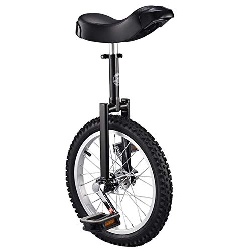 Monocicli : Monocicli Nero Unisex per Bambini / Adulti, Esercizio di Auto Bilanciamento Bicicletta da Ciclismo - Antiscivolo, All'aperto Gli Sport Fitness (Size : 16inch)
