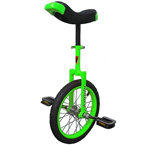 Monocicli : Monocicli Unisex - Verde, 16" Bambini, 20" / 24" Adulti, Padre / Madre / Figlio / Figlia Bici per Sport all'Aria Aperta (Color : White, Size : 20in Wheel)