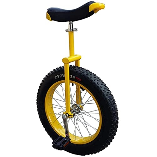 Monocicli : Monociclo a ruota fuoristrada da spiaggia con pedali antiscivolo e staffe in alluminio, esercizio di ciclismo in equilibrio, bici per sport all'aria aperta adatta per adulti e principianti, 20 pollici gi