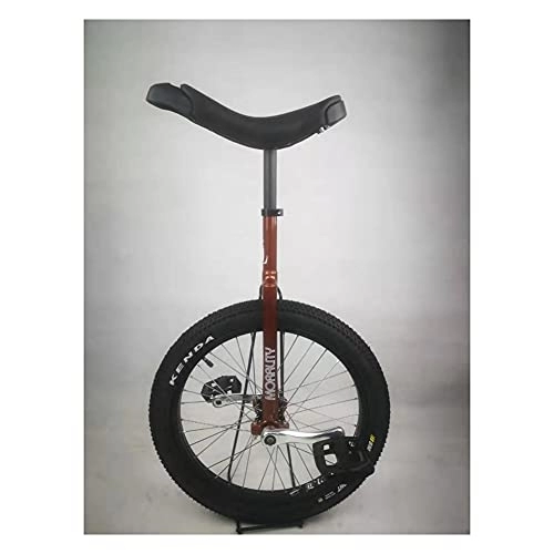 Monocicli : Monociclo bici da 20 pollici Monociclo con ruota dal design ergonomico - Con pedali antiscivolo in nylon Monociclo da allenamento per ruote - Robusto telaio in acciaio, tubo sella in lega di allumin