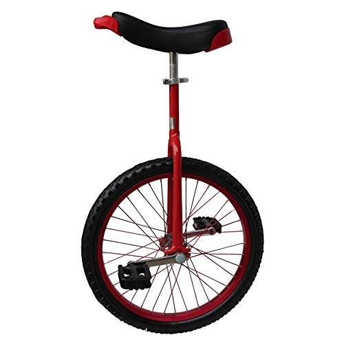 Monocicli : Monociclo, Bicicletta a Ruota Singola Competitiva Bilanciamento Esercizio Di Ciclismo per Bambini Principianti Altezza Adatta 110-125 cm / 14 pollici / rosso
