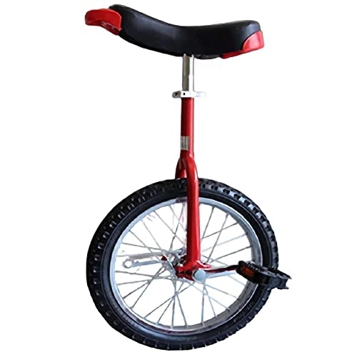 Monocicli : Monociclo Cycle One Wheel Bike Monocycle con Staffa E Pompa ，Monociclo di Dimensioni Multiple per Persone di Diverse Altezze (Color : Red, Size : 18Inch) Durevole