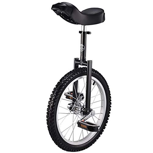 Monocicli : Monociclo for Bambini, 16" / 18" / 20" Wheel Monociclo for Capretti / Ragazzi / Ragazze del Rilascio Rapido del Sedile Regolabile for Adulti, Migliore Regalo di Compleanno ( Color : Black , Size : 16inch )