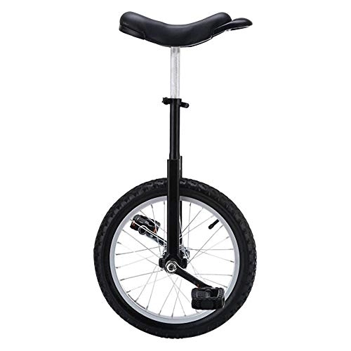 Monocicli : Monociclo, Girevole a 360 Gradi Acrobazie Equilibrio Ciclismo Ruota per Esercizi Trainer, Sella Ergonomica Sagomata Regolabile per Principianti / 20 pollici / Nero