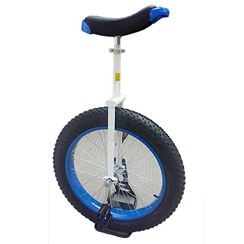 Monocicli : Monociclo Monocicli da 20 Pollici per Adolescenti / Adulti / papà / Mamma, Ciclo Uni per Principianti con Pneumatico da Montagna Butilico Antiscivolo, Portante 300 Libbre (Color : Blue)