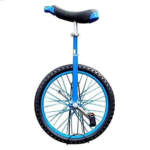 Monocicli : Monociclo, Regolabile Antiscivolo Resistente Acrobazia Equilibrio Ciclismo Allenatore Ruota, Sella Ergonomica Sagomata Adatto per Principianti / 16 pollici / blu