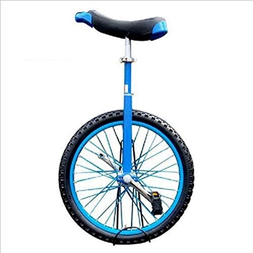 Monocicli : Monociclo, ruota bici regolabile antiscivolo Equilibrio ciclo pneumatici Allenatore uso confortevole 2.125 "Per principianti Bambini Esercizio fisico Fitness Divertimento 16 18 20 24 pollici (blu