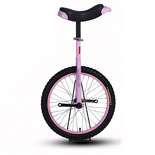 Monocicli : Monociclo Unisex Ruota con Telaio in Acciaio per impieghi gravosi Monociclo Ruota in Gomma butilica a Prova di perdite Esercizio in Bicicletta, Monociclo per Principianti 14" (Color : Pink, Size : 14