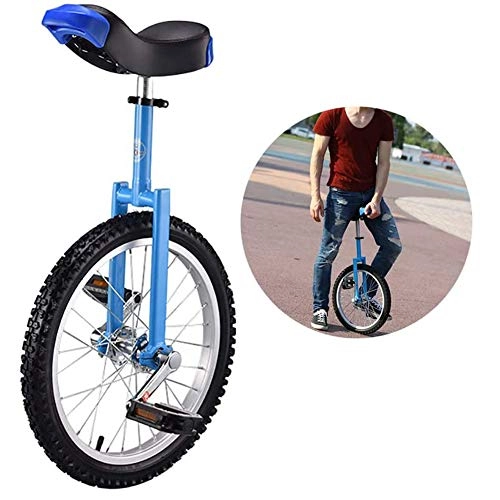 Monocicli : NanXi 24 Pollici Monociclo Adulto Allenatore Altezza Regolabile in Monociclo Skidproof Equilibrio Ciclismo Cyclette, Adatto a Persone Circa 1.75Meter, Nero, Blu