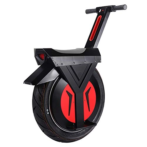 Monocicli : PINGTANG Monociclo Elettrico, Smart Self Balance Scooter con Altoparlante Bluetooth, 17 inch, 500W, 60km, Unisex Adulto, Monopattino Elettrico, Rosso