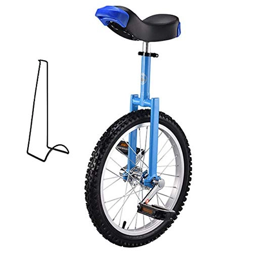 Monocicli : rgbh Monociclo Unicycles Trainer Monociclo Regolabile in Altezza Antiscivolo Montagna Pneumatici Bilanciamento Bici per Bambini / Adulti Blue-16 Inches