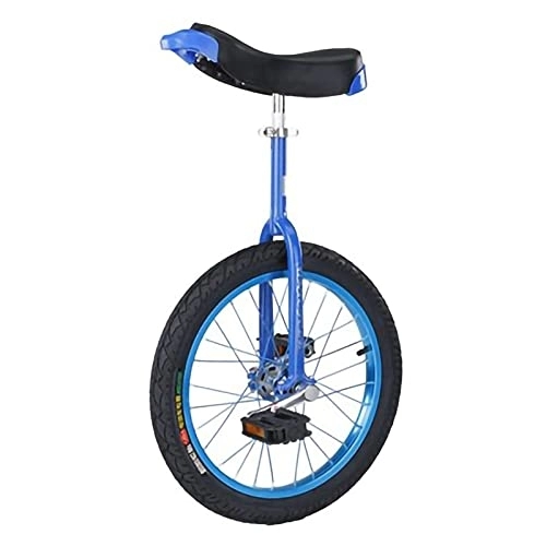 Monocicli : Ruota Monociclo con Cerchio in Lega di Alluminio di Colore per Gli Sport all'Aria Aperta Fitness Esercizio Salute per Principianti Adulti (Color : Blue, Size : 18Inch) Durevole