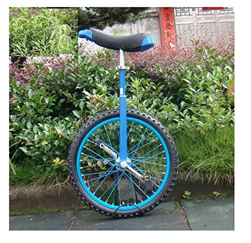 Monocicli : Ruote singole in lega di alluminio, ruote colorate, monociclo sportivo da 14-20 pollici, monoposto per bambini, bicicletta sportiva per adulti, cyclette-20 pollici blu