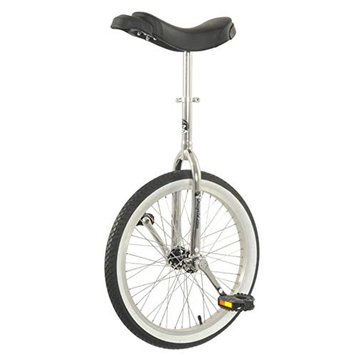 Monocicli : TTRY&ZHANG 20"Adulto Heavy Duty Allenatore Monociclo - Big Wheel Unicycle per Unisex Adult / Big Bambini / Mamma / papà, Carica 150KG (Color : Black+White, Size : 20 inch)