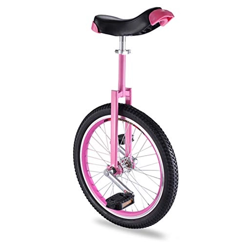 Monocicli : TTRY&ZHANG Poggiatesta Rosa Monociclo per Ragazze di 12 Anni / Bambini / principiante, Bike a Rotella da 16 Pollici con Telaio in Acciaio Pesante, Migliore Regalo di Natale