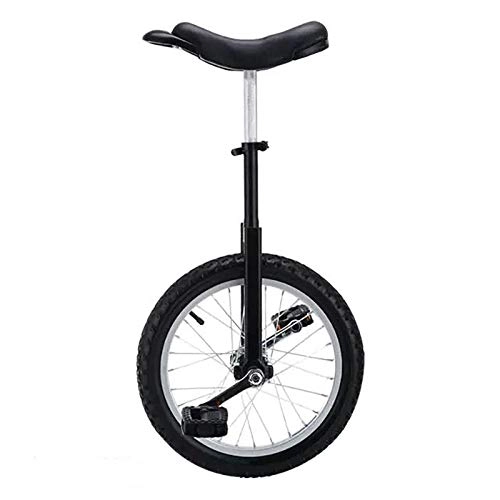 Monocicli : TTRY&ZHANG Un Monociclo per Bambini da 16 / 18 Pollici, Sella ergonomica Bilancia con Ruota Singola, per Giocoleria / intrattenimento Sport all'aperto (Color : Black, Size : 16")