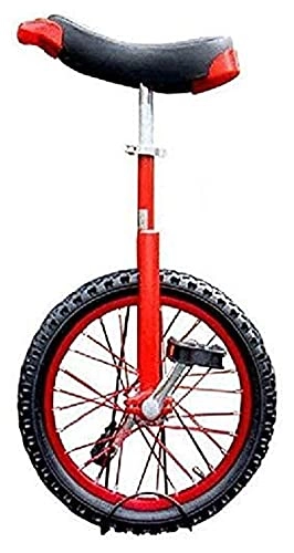 Monocicli : Unicycles per adulti e bambini, 16 / 18 / 20 pollici, bicicletta unisex, rotonda, per adulti, regolabile in altezza (dimensioni: 40, 6 cm)