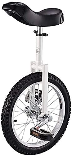 Monocicli : Unicycles per adulti e bambini, 16 / 18 / 20 pollici, bicicletta unisex, rotonda, per adulti, regolabile in altezza (dimensioni: 45 cm)