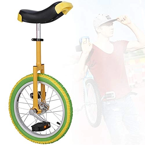 Monocicli : WHR-HARP Unicycles, Monociclo Freestyle Professionale, Monociclo Mountain Bike Regolabile in Altezza per Adulti Pneumatico da Montagna Butilico Antiscivolo Balance Ciclismo Cyclette, 18inch