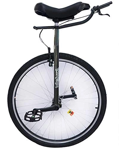 Monocicli : WXX Monociclo A Ruota da Viaggio da 28 Pollici, Balance Bike A Ruota Singola Anti-Skid con Freno Sport Cyclette Allenatore Avanzato, Nero