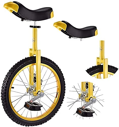 Monocicli : YVX Monociclo per Bici Monociclo per Bambini per Ragazze Maschi, Ruota Antiscivolo da 16 Pollici / 18 Pollici, Esercizio di Equilibrio in Bicicletta Regolabile in Altezza per Bambini dai 9 ai 14