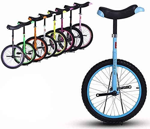 Monocicli : YVX Monociclo per Bici Monociclo Unisex con Telaio in Acciaio Resistente e Ruota in Lega, Monociclo con Ruota da 16"per Bambini e Principianti con Altezza 120-140 cm (Colore: Blu, Dimensioni: r
