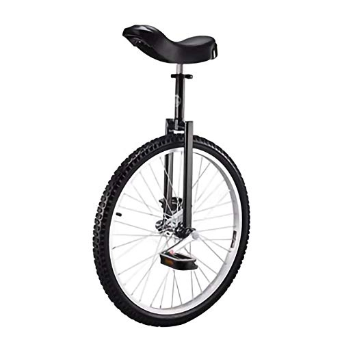 Monocicli : YYLL 24 inch Unisex Monociclo for Bambini / Adulti, Nero Rotella Monociclo Cyclette for Outdoor Recreation (Color : Black, Size : 24Inch)
