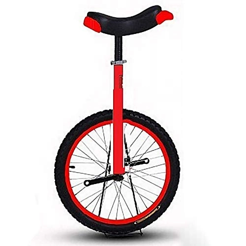 Monocicli : YYLL Monocicli for Adulti motorizzati Wheel Monociclo Cyclette con Prova della Perdita di Gomma butilica di Pneumatici for Outdoor Sport Fitness (Color : Red, Size : 20inch)