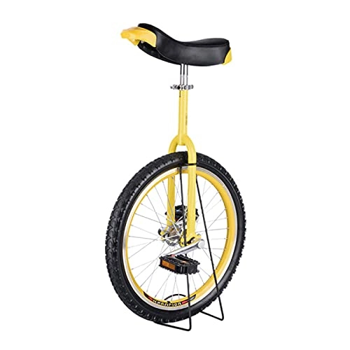 Monocicli : ZGZFEIYU Cyclette per Cyclette A Colonna da 16 / 18 / 20 / 24 Pollici Monociclo con Staffa per Monociclo, Adatta per Principianti E Unisex-Yellow||18