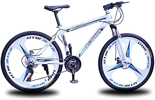Mountain Bike : 26 Pollici Mountain Bike 21 / 24 / 27 velocità Ruote per Bicicletta Mountain Bike Dual Disc Brake Bike per Adulti Uomo Donna blue-27 Speed