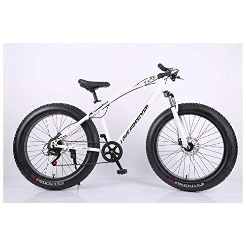 Mountain Bike : ACDRX Bicicletta, Mountain Bike, 26" 7 / 21 / 24 / 27 velocità, Fat Tire Mens Mountain Bike, Uomini Donne Studente Variable Speed Bike, 26" 27 velocità