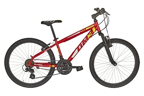 Mountain Bike : Alpina Bike Flip 6v, Bicicletta Mountain Bike Ragazzo, Rosso, 24