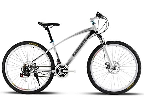 Mountain Bike : AMhuui Mountain Bike in Alluminio, Doppio Disco per Adulti Shock velocità della Bicicletta Freni di Corsa di Alluminio Esterna Ciclismo