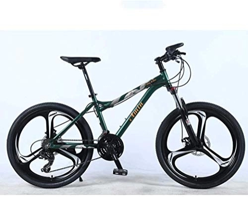 Mountain Bike : Aoyo Femminile off-Road Student Shifting Adulti Biciclette, 24 Pollici 27 velocità Mountain Bike for Adulti, Leggera in Lega di Alluminio Full Frame, Ruota Anteriore Sospensione (Color : Green)