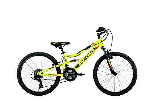 Mountain Bike : Atala Nuova MTB 2020 Mountain Bike Storm VB 21V Colore Giallo Neon - Nero - rosso da 130cm