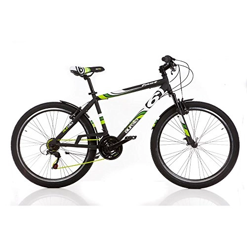 Mountain Bike : aurelia Bicicletta Mountain Bike MTB Ragazzo 26" H45Cm Fast Boy 1026BS Nero