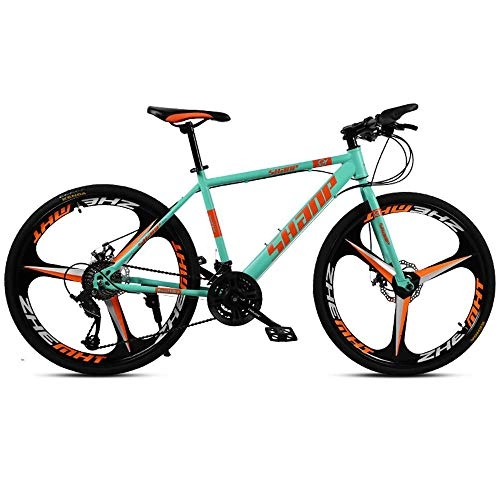 Mountain Bike : AYZE Mountain Bike Uomo 26, Pollici off-Road Mountain Bike, all-Terrain Mountain Bike 21-Speed 3-Spoke Carbon Steel Bike 30speed Green