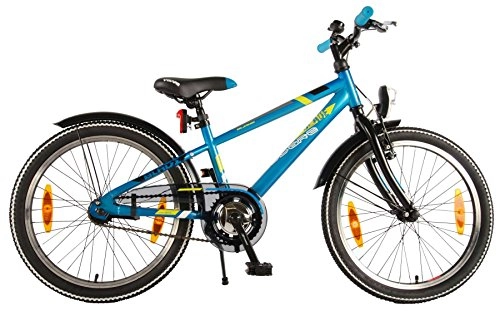 Mountain Bike : Bici Bicicletta Bambino Ragazzo Volare Blade 20 Pollici con Freno Anteriore al Manubrio Alloy V e Posteriore Contropedale KT Blu 95% Assemblata