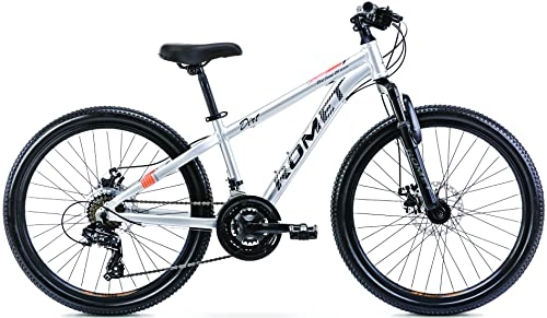 Mountain Bike : BICICLETTA BICI MTB 24 FRONT ROMET RAMBLER DIRT DISC ALLOY BAMBINO SHIMANO 21V