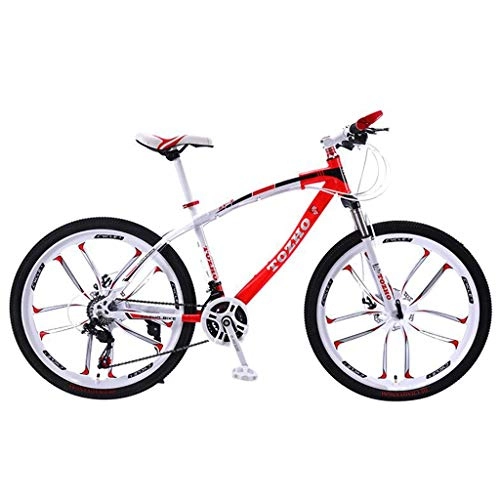 Mountain Bike : Bicicletta Mountainbike, Mountain bike, 26inch ruote, acciaio al carbonio Telaio Biciclette da montagna, doppio freno a disco e sospensione anteriore, 21 velocit, 24 Velocit, 27 Velocit MTB Bike
