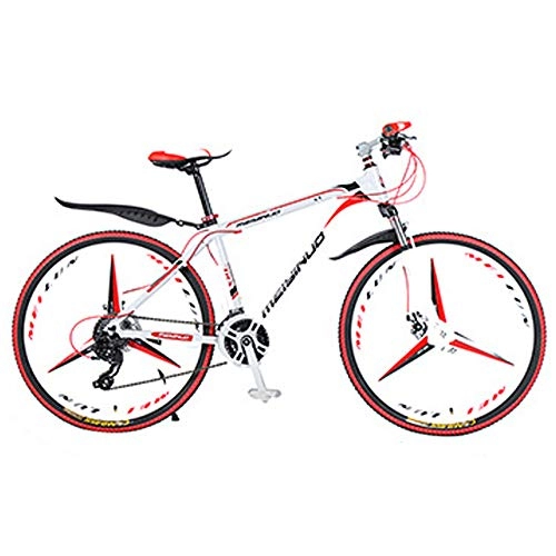 Mountain Bike : Bicicletta per Adulti, Telaio in Lega di Alluminio Ultraleggero con Doppio Freno A Disco, Forte Carico, Antideflagrante / Resistente all'Usura, H, 26 inch 27 Speed