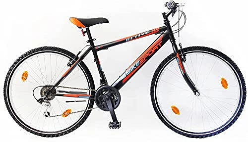 Mountain Bike : Bikesport Active Bicicletta Mountain Bike 26" Altezza Telaio: 48 cm, Shimano 18 cambios (Blu Verde, S)