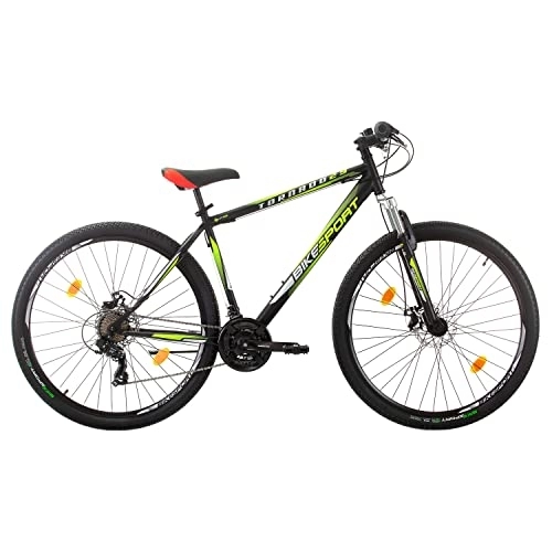 Mountain Bike : Bikesport Hi-Fly, Bicicletta da Montagna Uomo, Black Gloss, XL