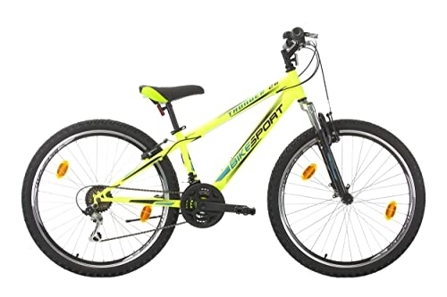 Mountain Bike : Bikesport Thunder Bicicletta Mountain Bike Uomo 26", Shimano 21 cambios (Nero Opaco, M)