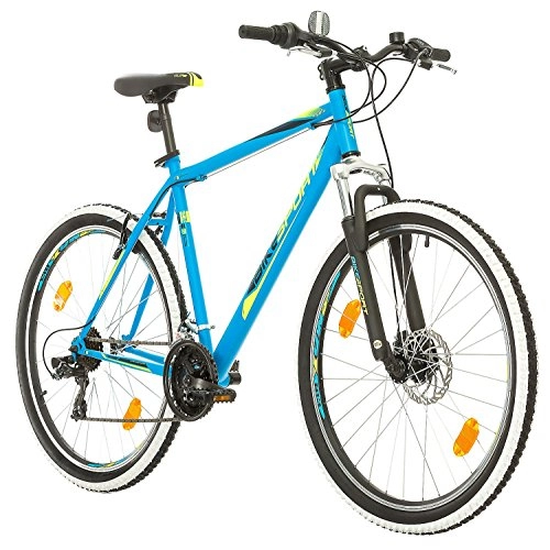 Mountain Bike : Bikesport Thunder Bicicletta Mountain Bike Uomo 27, 5", Shimano 21 cambios (Blu Opaco, XL)