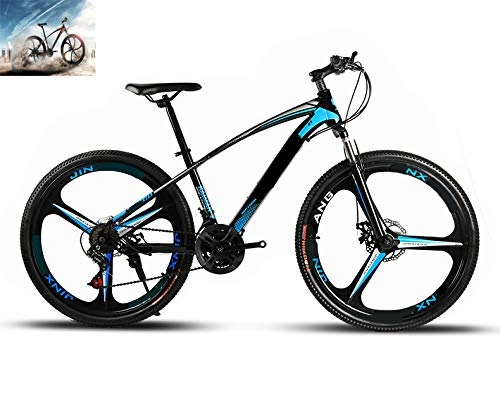 Mountain Bike : CAGYMJ Bicicletta Sportiva da Montagna, Mountain Bike per Uomini E Donne Adulti, 26 Pollici 21 velocità, Blu